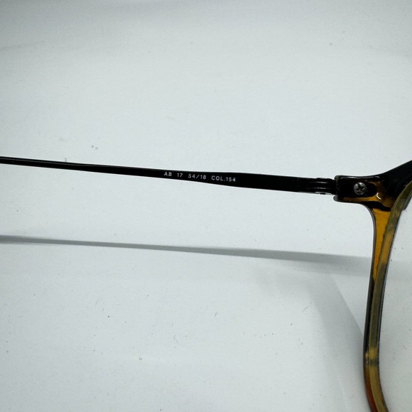 Andre Bouchard AB 17 54-18 Eyeglasses Frames Black Yellow Tortoise H9802 - Picture 5 of 7